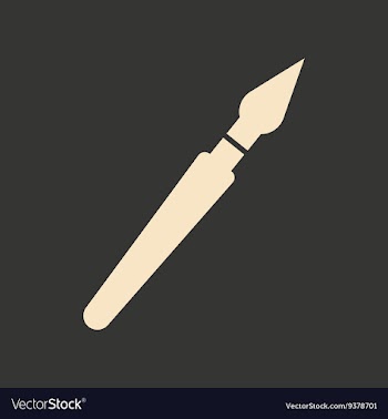Flat in black and white mobile application pen vector image