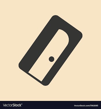 Flat in black and white mobile application pencil vector image