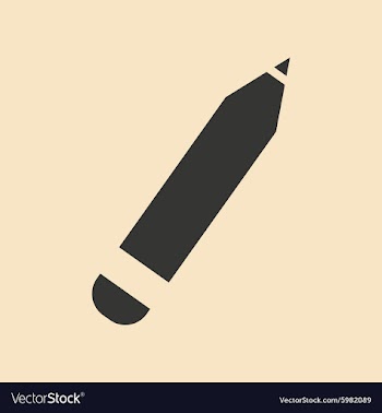 Flat in black and white mobile application pencil vector image