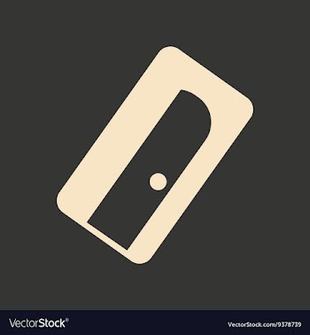 Flat in black and white mobile application pencil vector image