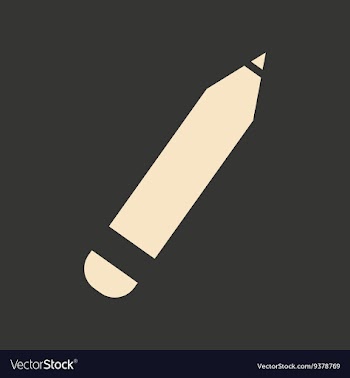 Flat in black and white mobile application pencil vector image
