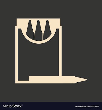 Flat in black and white mobile application pencils vector image