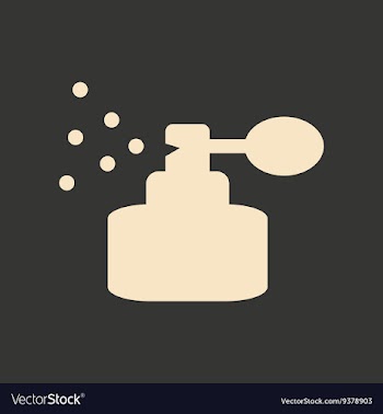 Flat in black and white mobile application perfume vector image