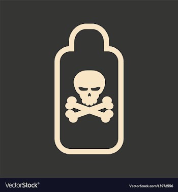 Flat in black and white mobile application poison vector image