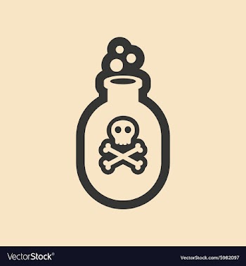 Flat in black and white mobile application poison vector image