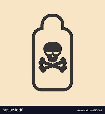 Flat in black and white mobile application poison vector image