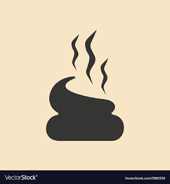 Flat in black and white mobile application poop vector image