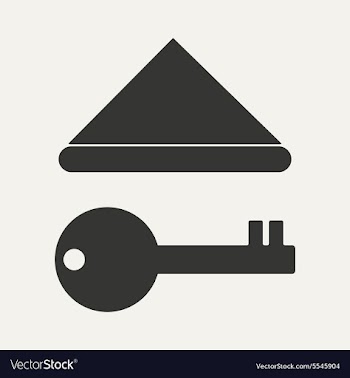 Flat in black and white mobile application roof vector image