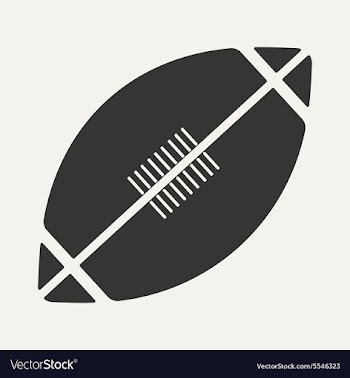 Flat in black and white mobile application rugby vector image
