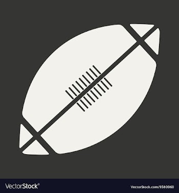 Flat in black and white mobile application rugby vector image