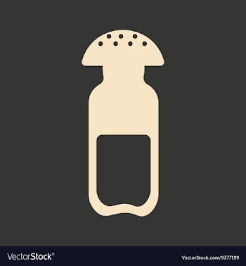 Flat in black and white mobile application salt vector image