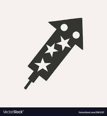 Flat in black and white mobile application salute vector image