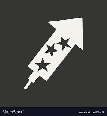 Flat in black and white mobile application salute vector image