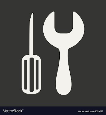 Flat in black and white mobile application setting vector image