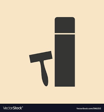 Flat in black and white mobile application shaving vector image