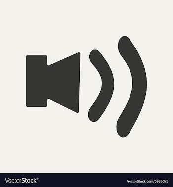 Flat in black and white mobile application sound vector image