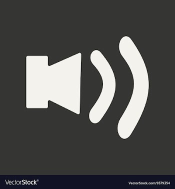 Flat in black and white mobile application sound vector image