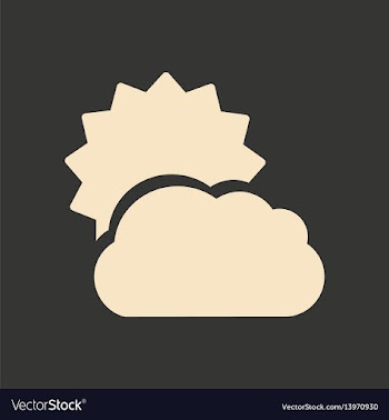Flat in black and white mobile application sun vector image