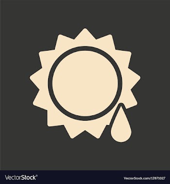 Flat in black and white mobile application sun vector image