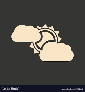 Flat in black and white mobile application sun vector image