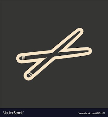 Flat in black and white mobile application sushi vector image