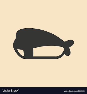 Flat in black and white mobile application sushi vector image