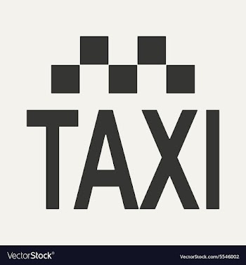 Flat in black and white mobile application taxi vector image