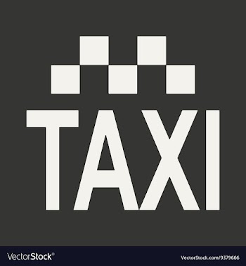 Flat in black and white mobile application taxi vector image