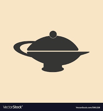 Flat in black and white mobile application teapot vector image