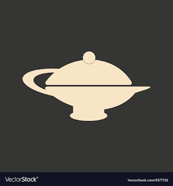 Flat in black and white mobile application teapot vector image