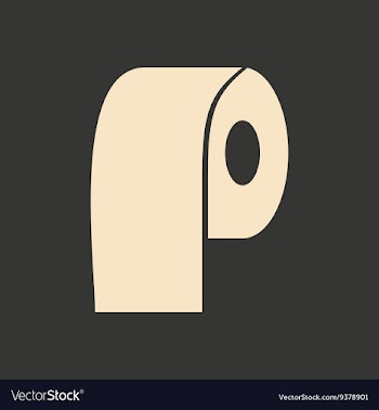 Flat in black and white mobile application toilet vector image
