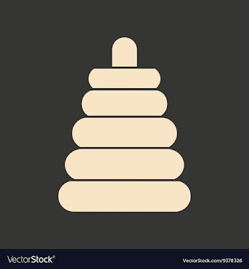 Flat in black and white mobile application toy vector image