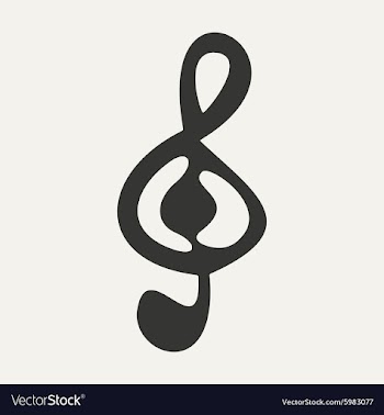 Flat in black and white mobile application treble vector image