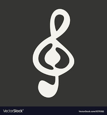 Flat in black and white mobile application treble vector image