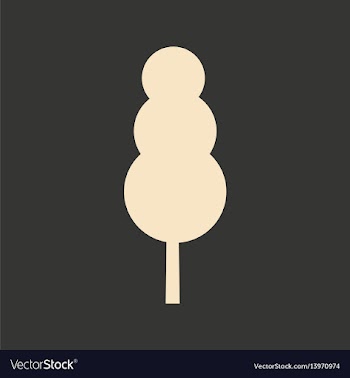 Flat in black and white mobile application tree vector image