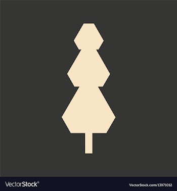 Flat in black and white mobile application tree vector image