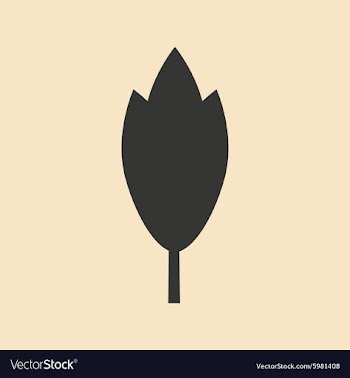 Flat in black and white mobile application tree vector image