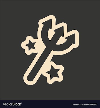 Flat in black and white mobile application trident vector image