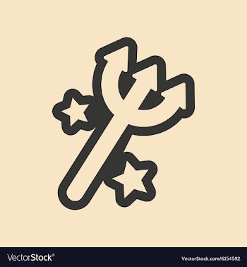 Flat in black and white mobile application trident vector image