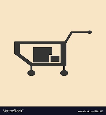 Flat in black and white mobile application truck vector image