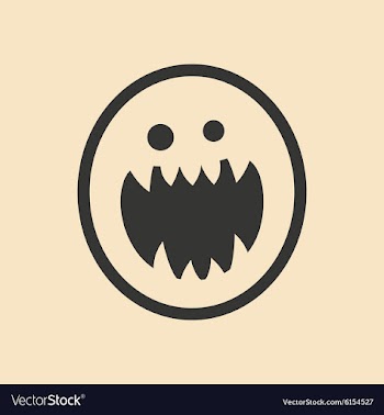 Flat in black and white mobile application vampire vector image