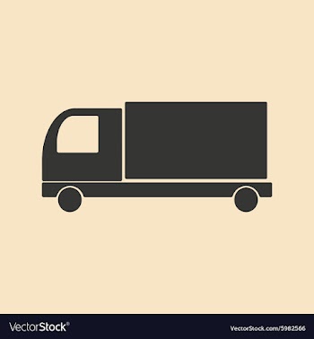 Flat in black and white mobile application van vector image