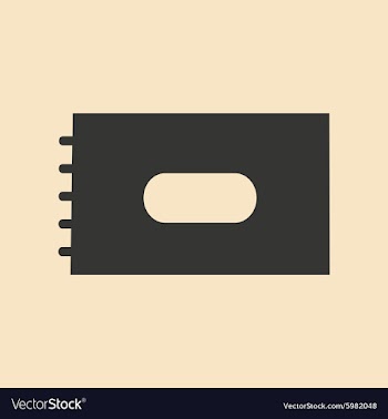 Flat in black and white mobile application vector image