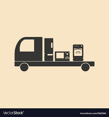 Flat in black and white mobile application vector image