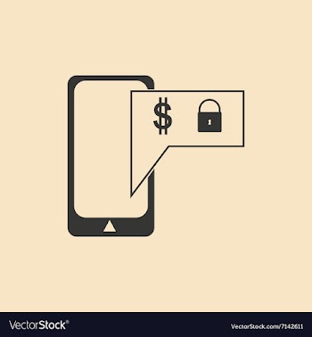 Flat in black and white mobile application vector image