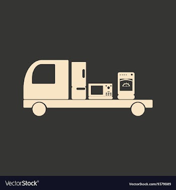Flat in black and white mobile application vector image