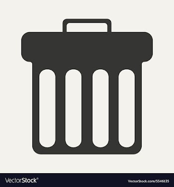 Flat in black and white mobile application waste vector image