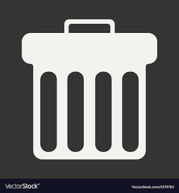 Flat in black and white mobile application waste vector image