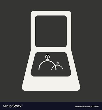 Flat in black and white mobile application wedding vector image
