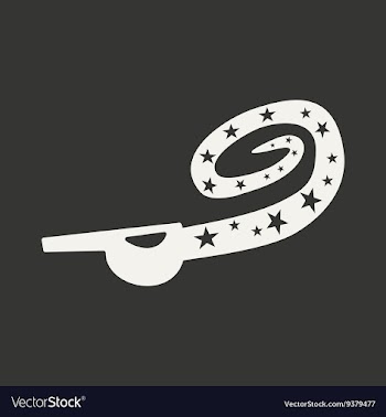 Flat in black and white mobile application whistle vector image